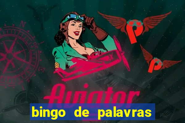 bingo de palavras 3 ano